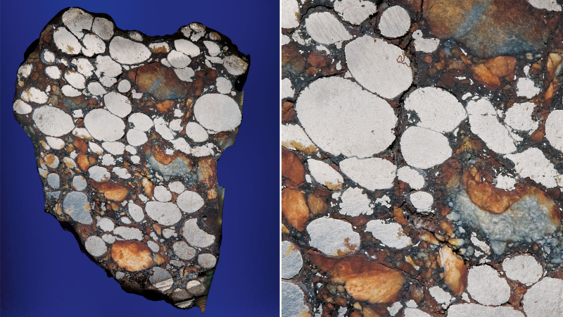 Illustration for article titled 30 Starry Wonders Hiding Inside of Dull Meteorites